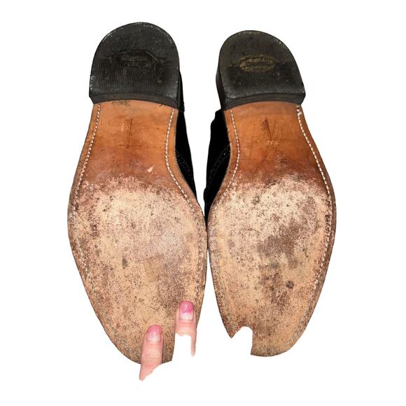 DEXTER USA Mens Black Leather Loafers Slip-On Tassels Wingtip Shoes SIZE‎ 8.5M - Picture 12 of 14